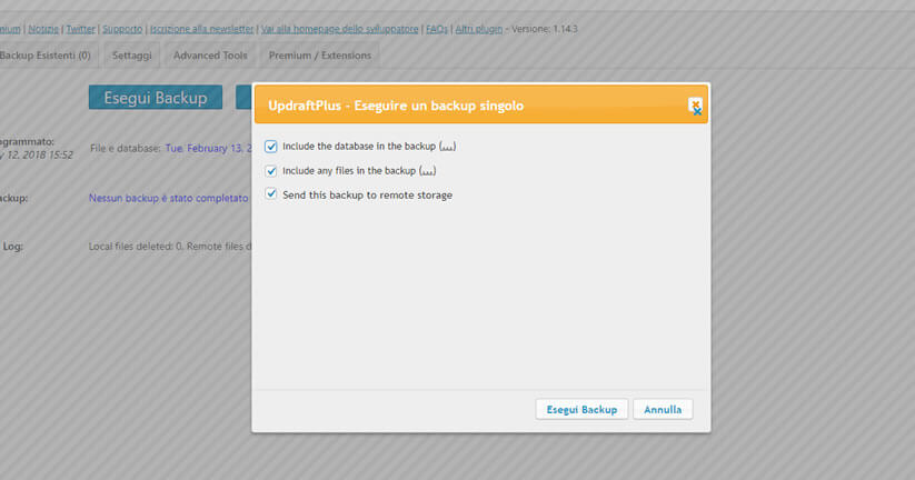 come fare il backup di un sito wordpress figura 5