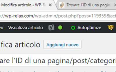Trovare l’ID di una pagina/post/categoria sul tuo sito WordPress