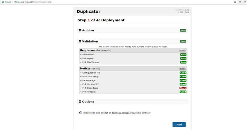 creare un clone del tuo sito wordpress figura 6