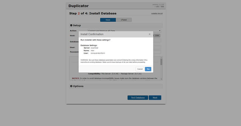 creare un clone del tuo sito wordpress figura 8